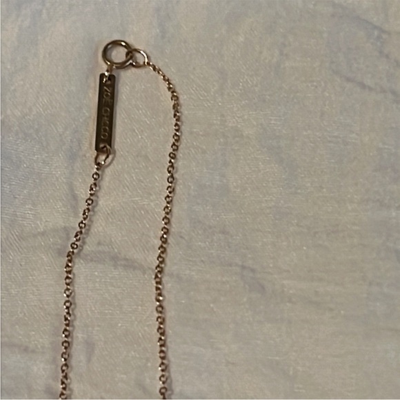 Zoe chicco XO necklace 14k yellow gold white pave diamonds - Picture 7 of 7